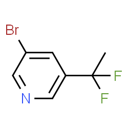 3-Bromo-5-(1,1-difluoroethyl)pyridine Structure
