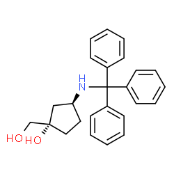 (1S,3S)-1-(羟甲基)-3-(三苯甲基氨基)环戊醇图片