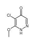 5-chloro-6-methoxy-4(1H)-pyridazinone结构式