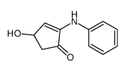 2-anilino-4-hydroxycyclopent-2-en-1-one Structure