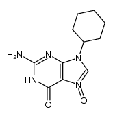 9-cyclohexylguanine 7-oxide Structure