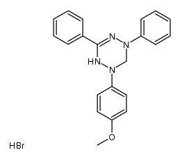 2-(4-methoxyphenyl)-4,6-diphenyl-1,2,3,4-tetrahydro-1,2,4,5-tetrazine hydrobromide Structure