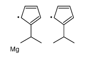 magnesium,5-propan-2-ylcyclopenta-1,3-diene Structure
