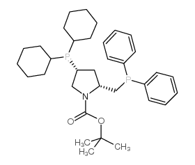 (2R,4R)-2-(二苯基膦基甲基)-4-(二环己基膦基)-N-(叔丁氧基羰基)吡咯烷图片