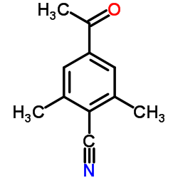 4-Acetyl-2,6-dimethylbenzonitrile结构式