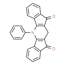Diindeno[1,2-b:2,1-e]pyridine-10,12-dione,5,11-dihydro-5-phenyl-结构式