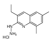 6,8-Dimethyl-3-ethyl-2-hydrazinoquinoline hydrochloride结构式