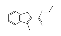 3-methyl-1H-indene-2-carboxylic acid ethyl ester结构式