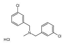 N-(3-Chlorobenzyl)(3-chlorophenyl)-N-methylmethanamine hydrochloride结构式