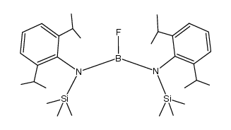 fluoro-bis{2,6-diisopropylphenyl(trimethylsilyl)amino}borane结构式