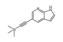 5-trimethylsilanylethynyl-1H-pyrrolo[2,3-b] pyridine结构式