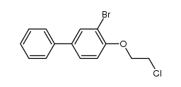 3-bromo-4-(2-chloroethoxy)-1,1'-biphenyl结构式