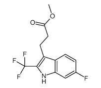 methyl 3-[6-fluoro-2-(trifluoromethyl)-1H-indol-3-yl]propanoate Structure