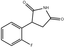 3-(2-氟苯基)吡咯烷-2,5-二酮结构式