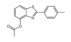 4-acetoxy-2-(4-methylphenyl)benzothiazole structure