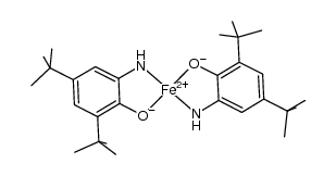 Fe(2-amino-4,6-di-tert-butylphenol(1-))2 Structure
