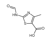2-(formylamino)-4-methylthiazole-5-carboxylic acid结构式
