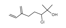 3-chloro-2-methyl-6-methyleneoct-7-en-2-ol结构式