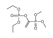 Phosphoric acid 1-(dimethoxyphosphinyl)ethenyldiethyl ester Structure