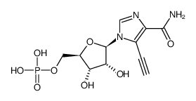 5-ethynyl-1-(5-O-phosphonoribofuranosyl)imidazole-4-carboxamide Structure