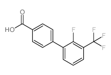 4-(2-氟-3-三氟甲基苯基)苯甲酸结构式