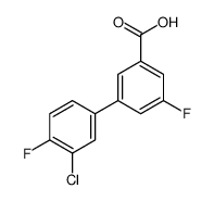 3-(3-chloro-4-fluorophenyl)-5-fluorobenzoic acid结构式