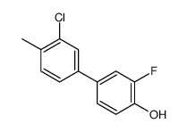 4-(3-chloro-4-methylphenyl)-2-fluorophenol结构式