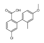 4-chloro-2-(4-methoxy-2-methylphenyl)benzoic acid Structure