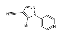 5-BROMO-1-(PYRIDIN-4-YL)-1H-PYRAZOLE-4-CARBONITRILE结构式