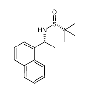 (R,R)-2-methylpropane-2-sulfinic acid 1-(naphthalen-1-yl)ethylamide结构式