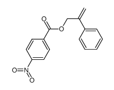 2-phenylprop-2-en-1-yl 4-nitrobenzoate结构式