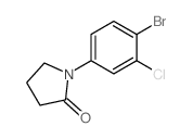 1-(4-溴-3-氯苯基)吡咯烷-2-酮结构式