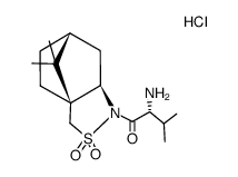 (2R,2'R)-N-(2'-amino-3'-methylbutanoyl)bornane-10,2-sultam hydrochloride Structure