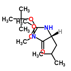 N-Boc-D-leucine N'-Methoxy-N'-Methylamide结构式