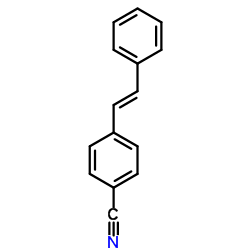 4-Stilbenecarbonitrile, (E)- structure