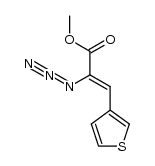 (Z)-methyl 2-azido-3-(thiophen-3-yl)acrylate结构式