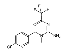 1-(6-chloro-3-pyridyl)methyl-1-methyl-2-trifluoroacetylguanidine结构式