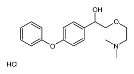 2-[2-(dimethylamino)ethoxy]-1-(4-phenoxyphenyl)ethanol,hydrochloride Structure