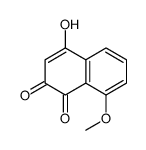 4-hydroxy-8-methoxynaphthalene-1,2-dione Structure