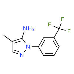 4-Methyl-1-[3-(trifluoromethyl)phenyl]-1H-pyrazol-5-amine Structure