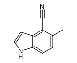 5-methyl-1H-indole-4-carbonitrile结构式