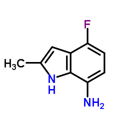 4-Fluoro-2-methyl-1H-indol-7-amine结构式