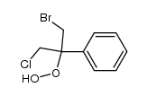 2-bromo-1-(chloromethyl)-1-phenylethyl hydroperoxide结构式