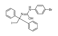 1-(4-bromophenyl)-3-(2-iodo-1,1-diphenylethyl)urea结构式