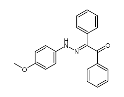 benzil mono(p-anisyll)hydrazone Structure