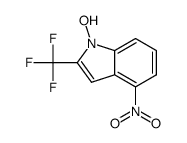 1-hydroxy-4-nitro-2-(trifluoromethyl)indole结构式