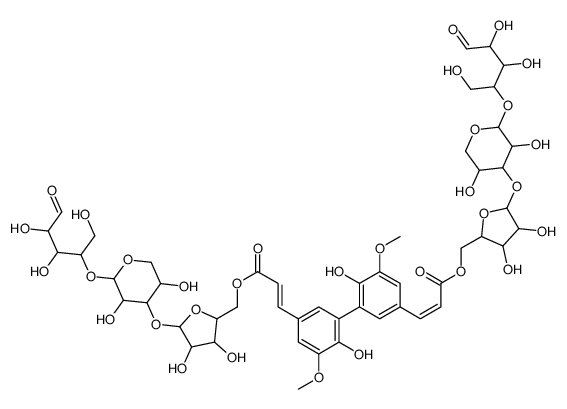 5,5'-di-O-(diferul-9,9'-dioyl)arabinofuranosyl-(1-3)-xylopyranosyl-(1-4)-xylopyranose picture