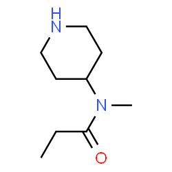 Propanamide,N-methyl-N-4-piperidinyl- Structure