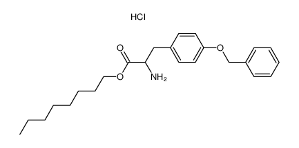 2-Amino-3-(4-benzyloxy-phenyl)-propionic acid octyl ester; hydrochloride Structure