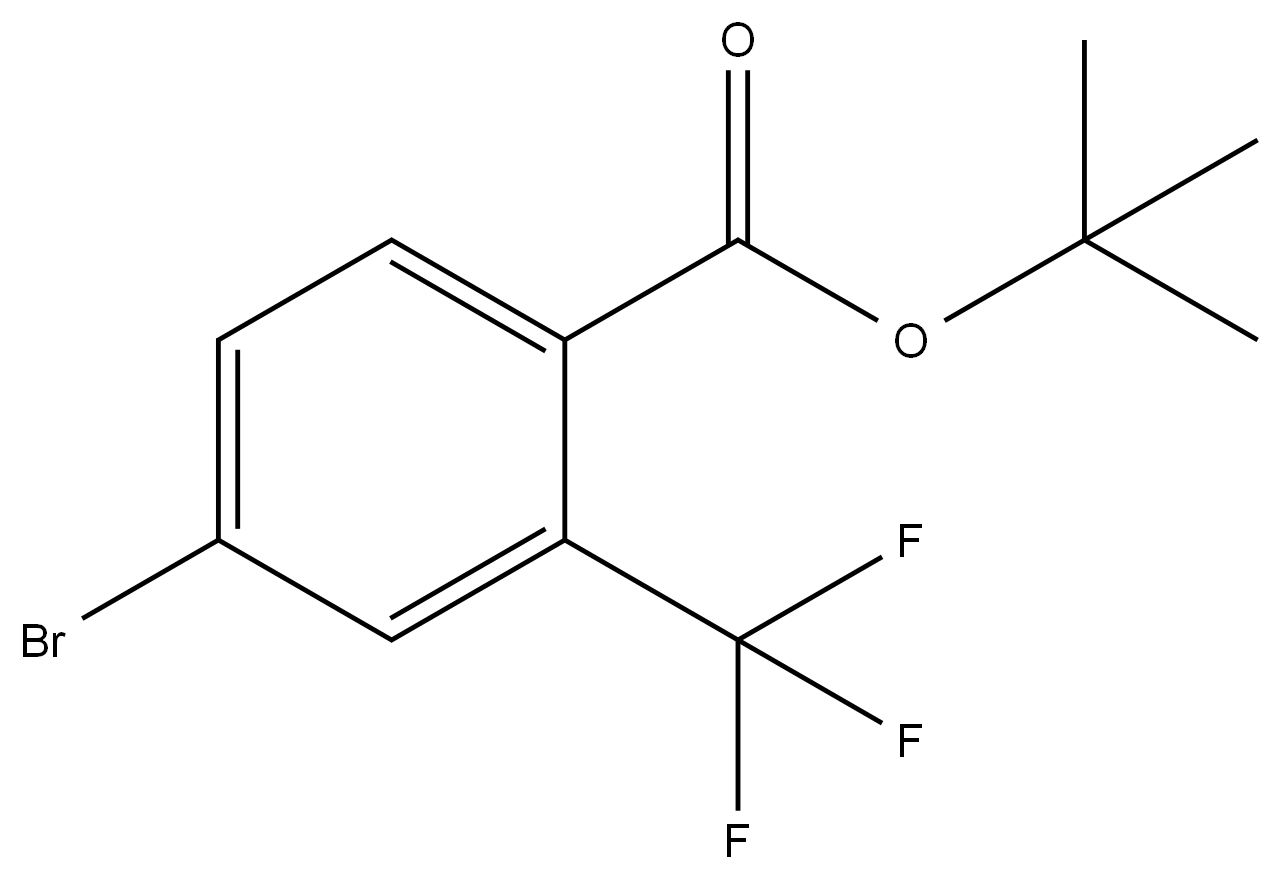 tert-Butyl 4-bromo-2-(trifluoromethyl)benzoate structure